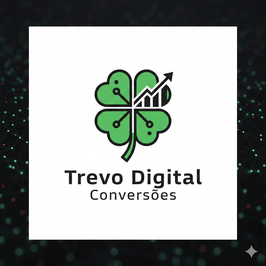 Símbolo e nome Trevo Digital Conversões